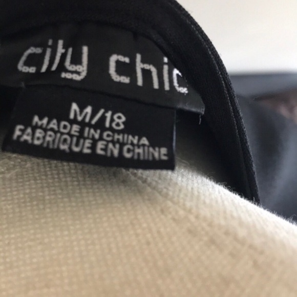 City Chic black wrap tie dress - Picture 5 of 5